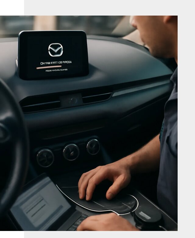 Установка приложений Mazda на мультимедийную систему в Реже